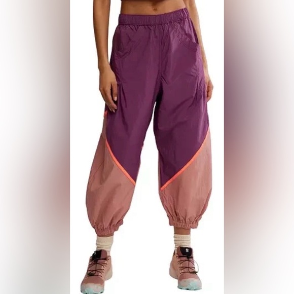 $98 FREE PEOPLE FP MOVEMENT WOMEN'S FREE THROW PANTS  MAUVE PINK SIZE S - Picture 5 of 5